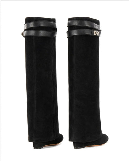The Black Suede Vermoria Boots