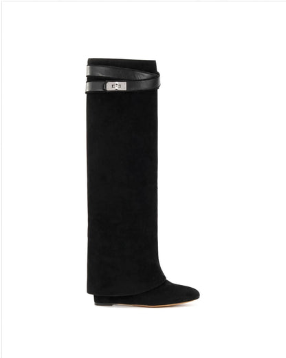 The Black Suede Vermoria Boots