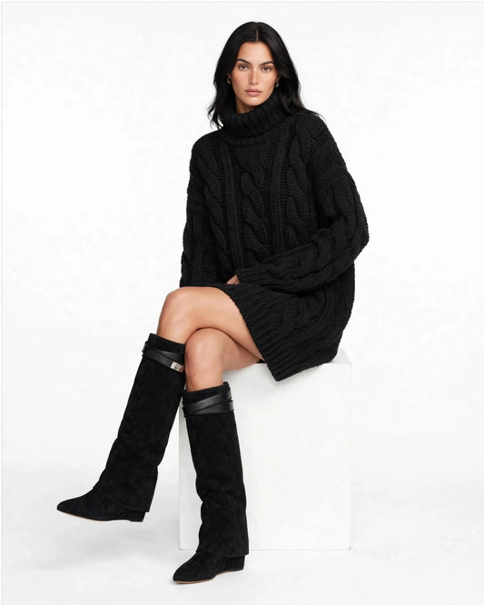 The Black Suede Vermoria Boots