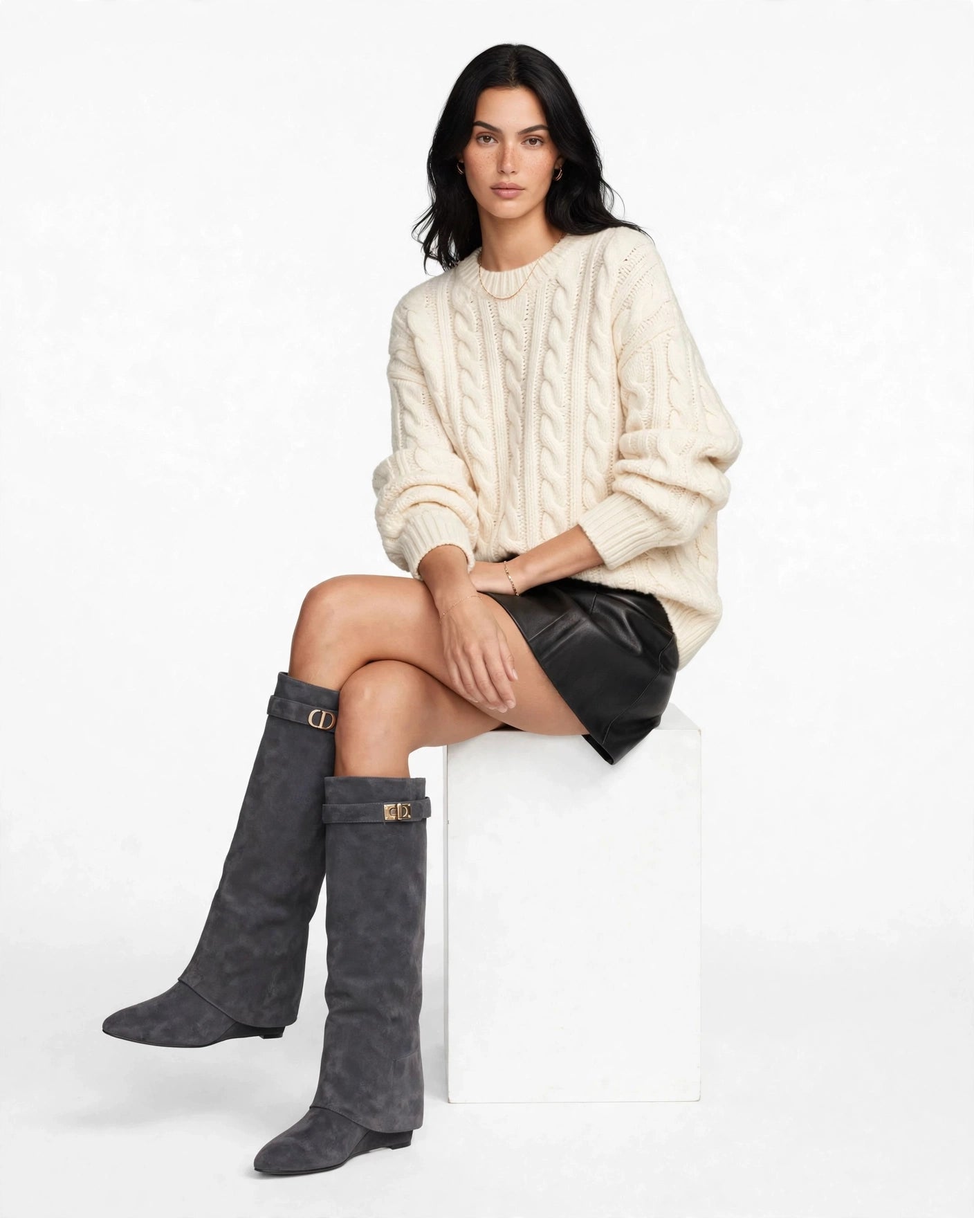 The Grey Vermoria Boots