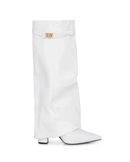 The White Vermoria Boots